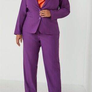 Ashley Stewart Vibrant Purple Pantsuit